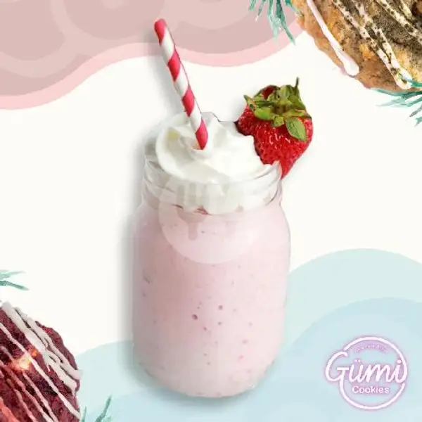 Strawberry Milkshake | Gumi Cookies, Denpasar