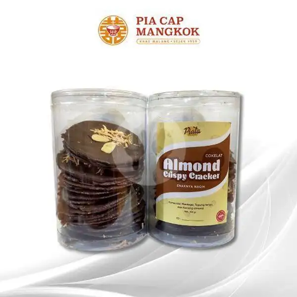 Almond Crispy Cokelat - Piata | Pia Cap Mangkok, Langsep