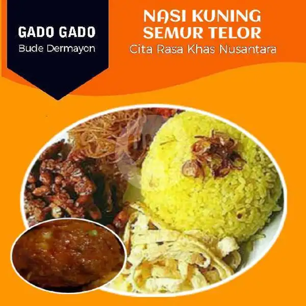 Nasi Kuning Semur Telor | Gado Gado Bude Dermayon, Batam
