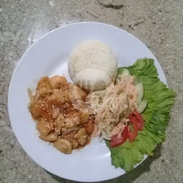 Chicken Teriyaki + Nasi + Salad Sayur | Uzuki Karage, Kimar 2