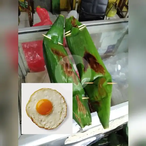 1 Nasi Bakar Ayam+Telur Ceplok | Nasi Krawu Hj Azizah, Tambaksari