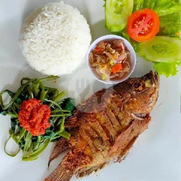 Mujair+tumisan Kangkung | Ayam Gemoy, Duren Sawit