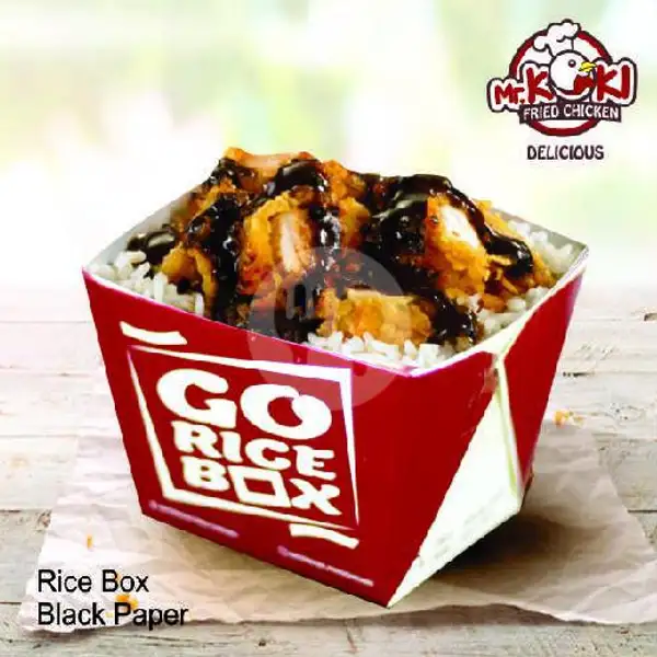 Rice Box Black Paper | Mr Koki Fried Chicken, Bukit Kecil