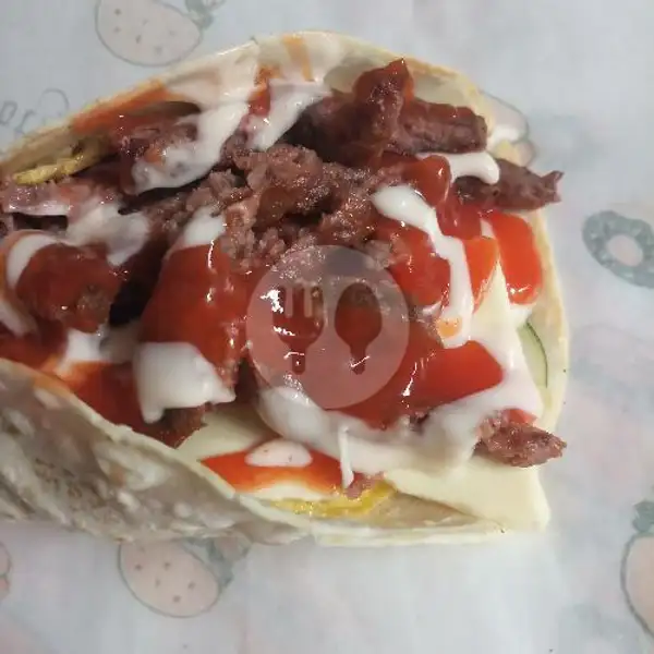 Kebab Isi Double Daging Burger Ramly Telur Keju Sosis | Kaila Kebab, Tiban