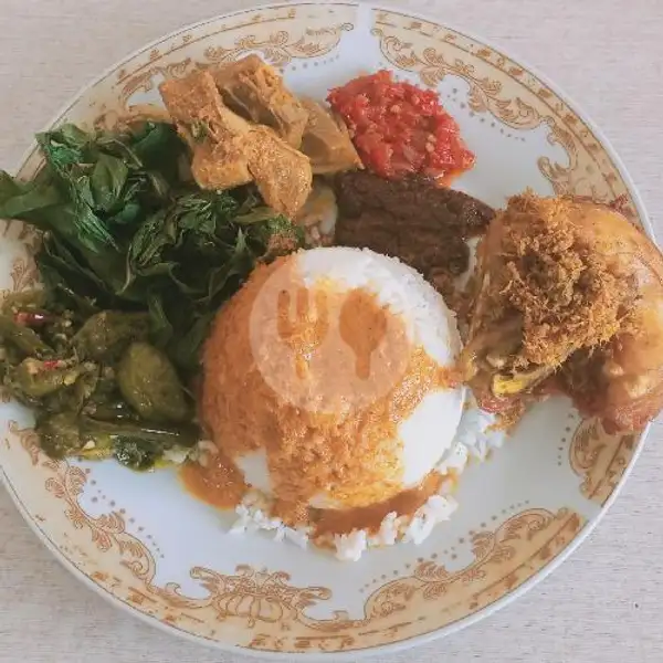 Nasi Ayam Serundeng | RM Padang Marawa, Pinang