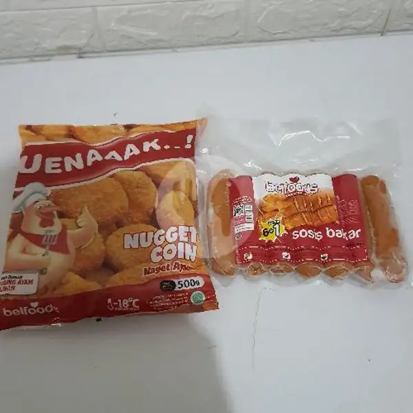 Paket Nuget Ueenaak Belfoods 500 Gram + Sosis Bakar Belfoods | Rizqi Frozen Food