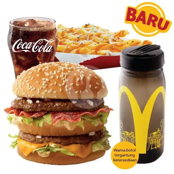 Big Mac Beef Rasher McFlavor Set, Med + Colorful Bottle | McDonald's, Bumi Serpong Damai