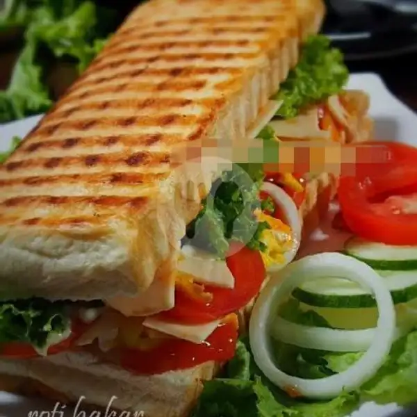 Roti Bakar Sandwich | Warung Muslim Adam, Waturenggong