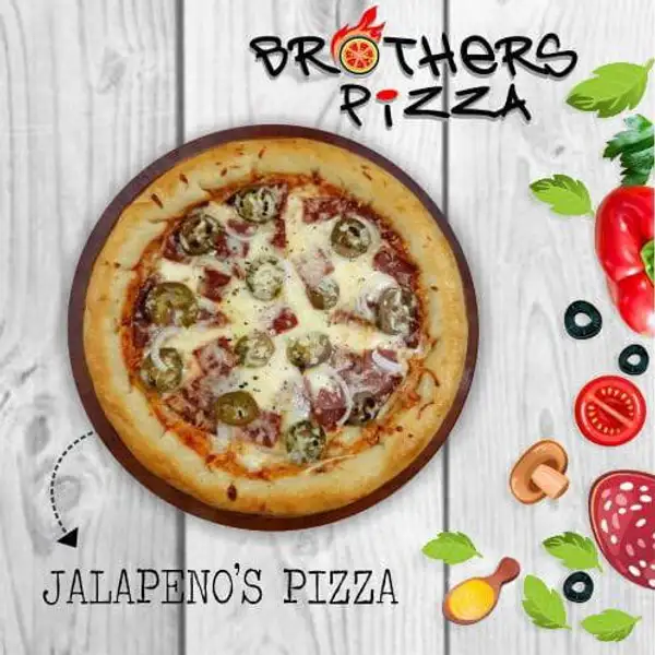 Jalapeno's Pizza Crown Crust / Pinggiran Nugget (L) | Brother's Pizza, Antasari Lampung