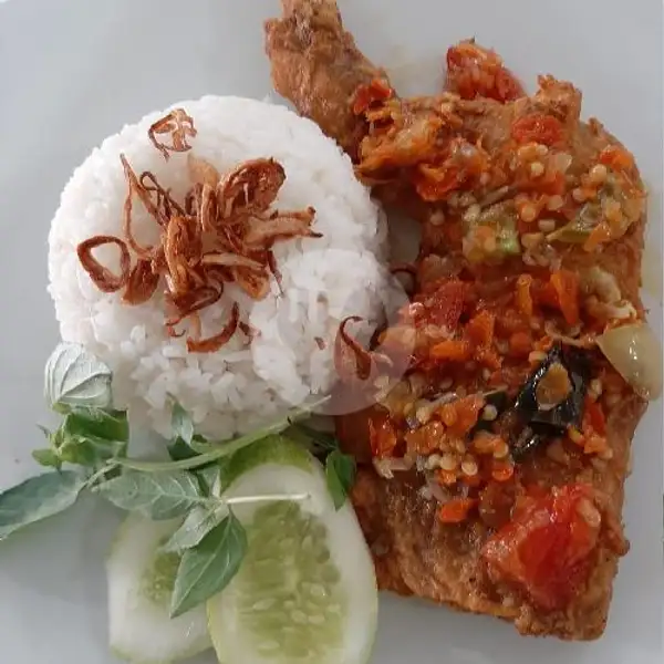 Paket Ayam Gepuk Sambal Rica | Warung Pak Eddy Kebon Sirih, Menteng