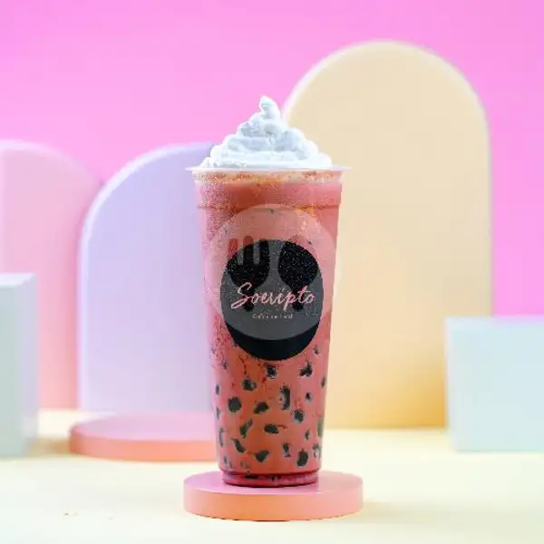 Red Velvet Cheese Boba | Soeripto Coffee and Lunch