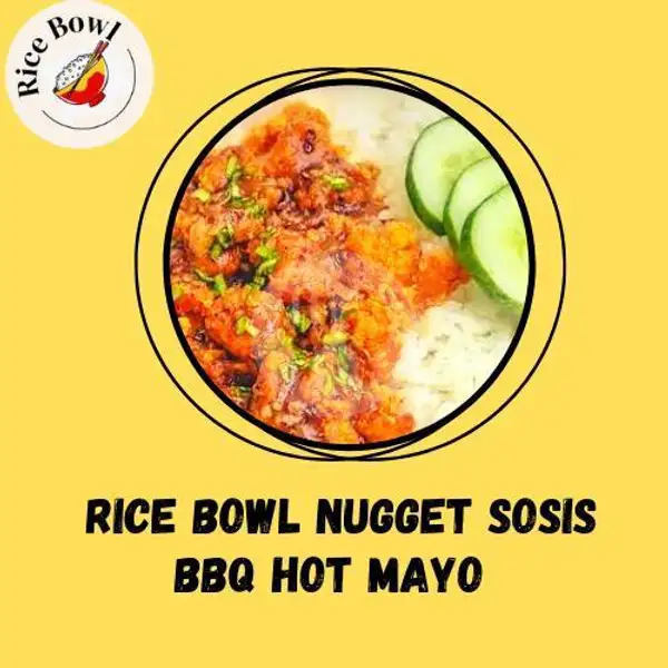 Rice Bowl Nugget Sosis BBQ Hot Mayo | Mie Pendekar Reborn, Ruko Kalidonan