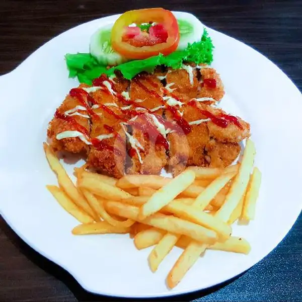 Chicken Katsu + Kentang | Warung D' Beautiful, Lembang