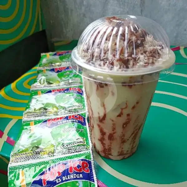 Pop Ice Alpukat Blender Toping Coklat Keju Susu | Tahu Gejrot, Sosis Bakar, Merpati 1
