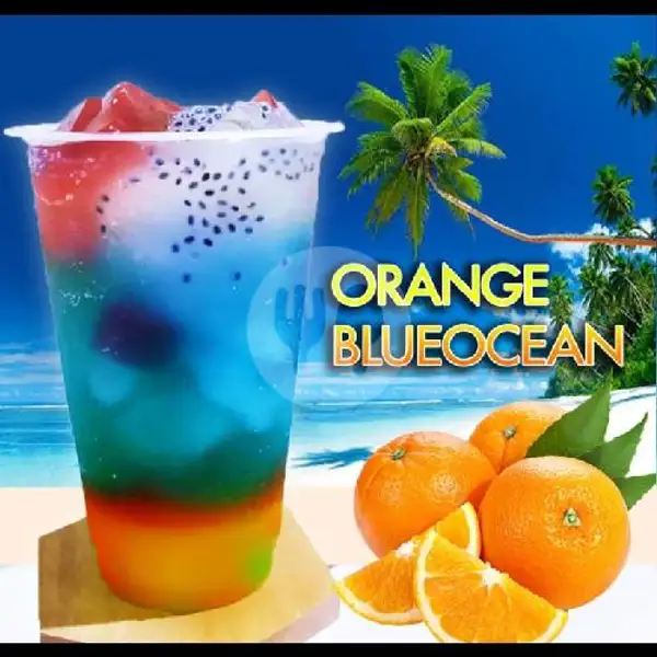 Orange Blue Ocean | Es kopi & Cheese Thai Tea Rockopi, Gunung Putri