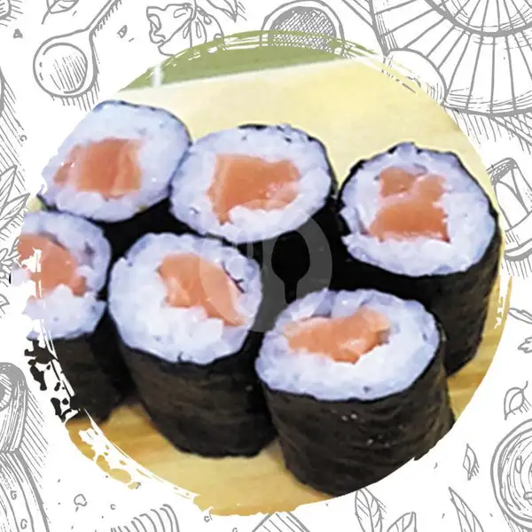 Salmon Maki 6 Pcs | Jikasei Sushi, Sukarjo Wiryopranoto