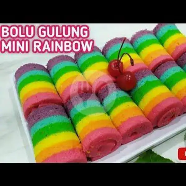 Bolu Gulung Mini Rainbow | Vitria Indah Snack