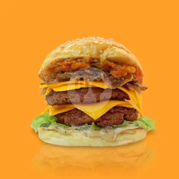 Double Cheese Burger | The Gourmet Burger Club, Ranggamalela