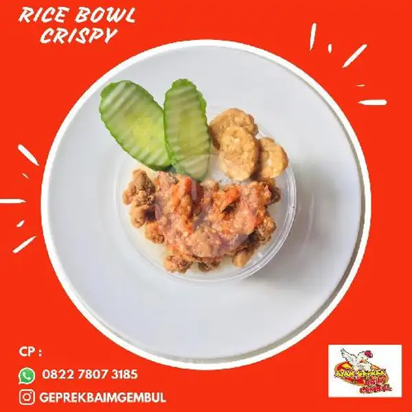 Rice Bowl Crispy | Ayam Geprek Baim Gembul, Hanoman