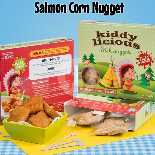 Salmon Corn Nugget 250 gr | Little Box, Semeru