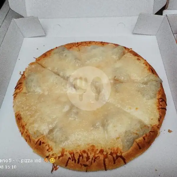 Pizza Durian Keju Mozarella Medium 8 Potong | Pizza Indi, Temu Putih