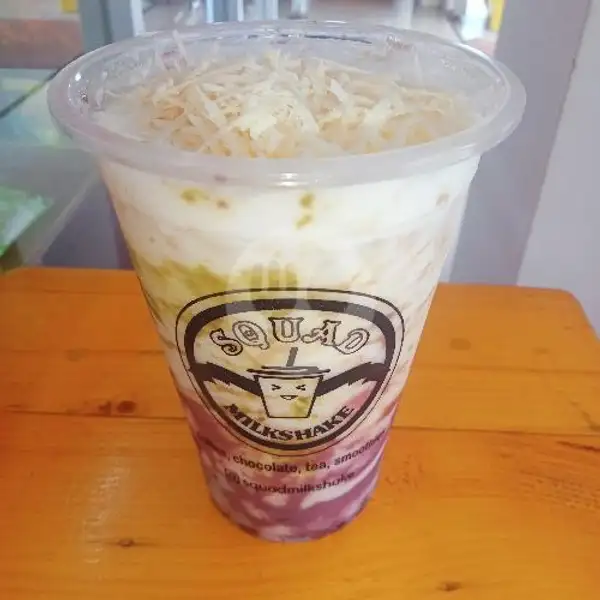 Taro Vanilla Mix Keju | SQUAD Milkshake Puri Agung, Sei Beduk