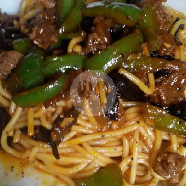 Spaghetti Blackpapper Sauce | Marwah Kitchen, Indrapura