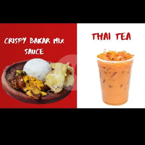 Paket Thaitea Crispy Bakar Mix Sauce | Ayam Geprek Crispy Bakar Abyan, Murni 1
