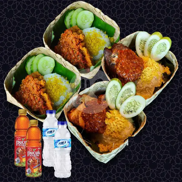 Paket Nusantara 1 | Nasi Ayam Ambyar, Ampera
