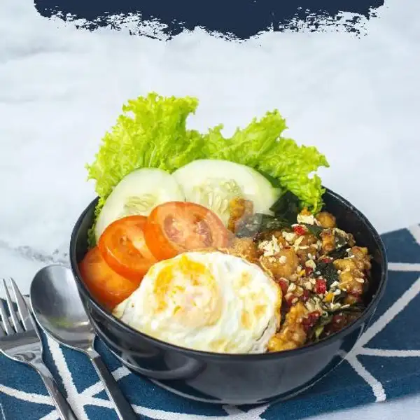 Salteg Egg Chicken Rice Bowl | Warung Kita, Kampung Story
