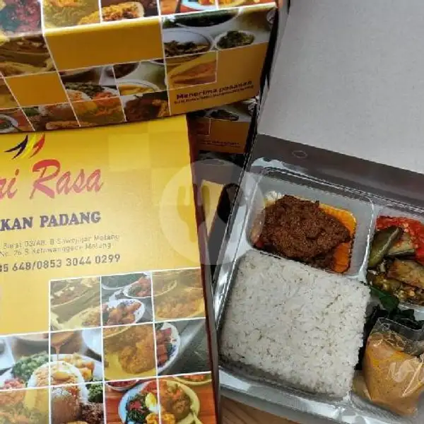 Nasi Kotak Tuna Goreng Balado | Nasi Padang Sari Rasa (Spesial Ayam Pop & Rendang Daging), Sawojajar