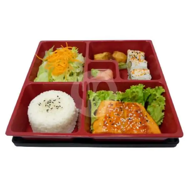 SALMON TERIYAKI BENTO BOX | Fuji Japanese Cafe, Raya Tidar
