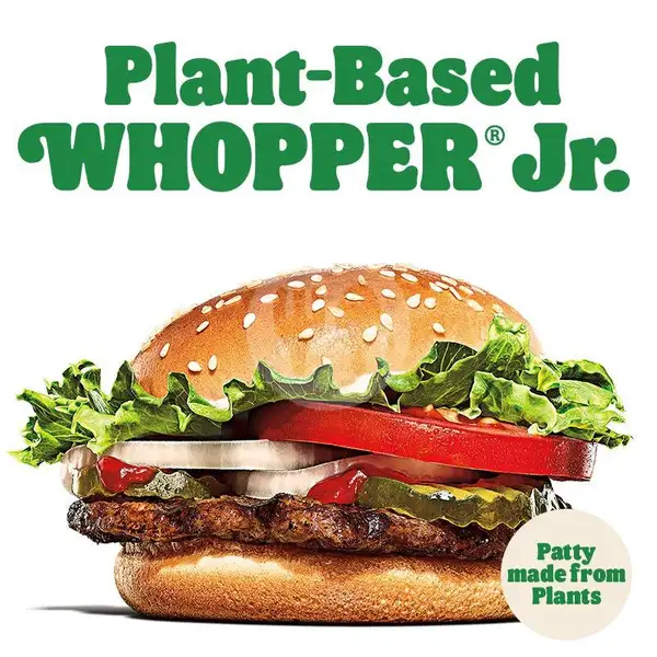 Plant-Based Whopper Jr. A la Carte | Burger King, Hayam Wuruk