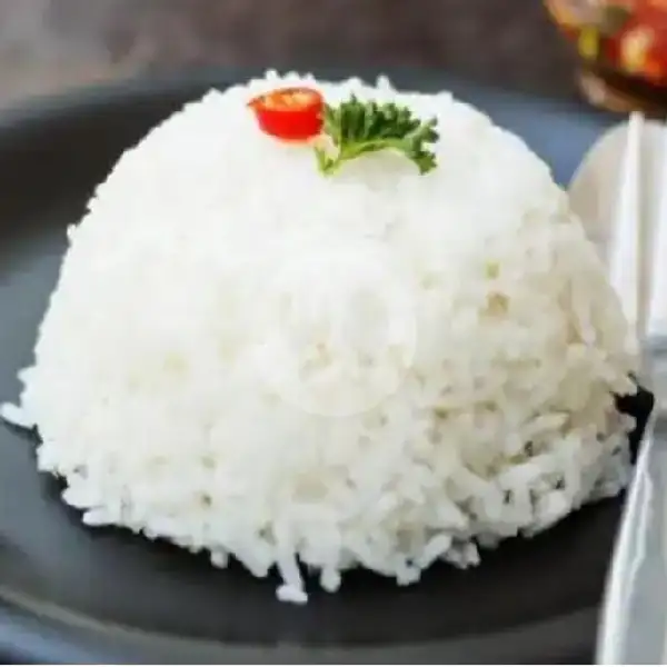 Nasi Putih | Ayam Kremes Dan Lele Kremes Khansa, Sekip Jaya