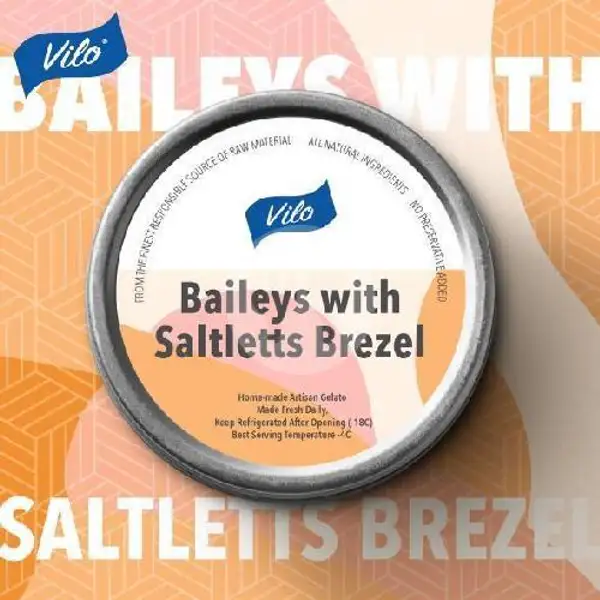 Baileys with Saltletts Brezel (Alcohol) | Vilo Gelato
