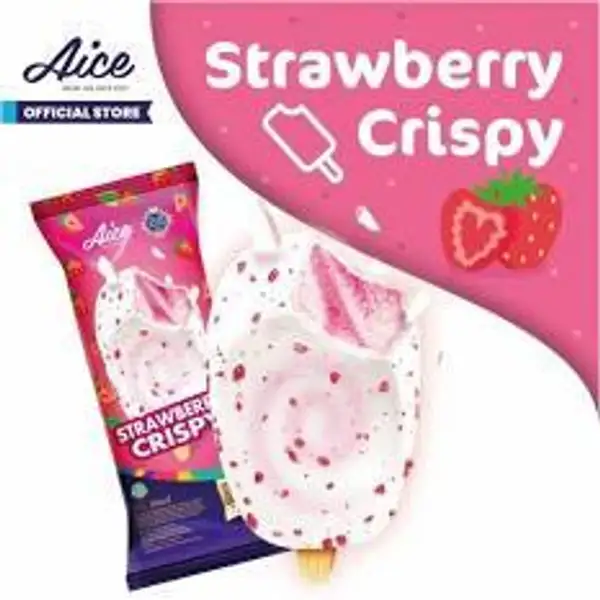 Aice Strawberry Crispy | Ice Cream  Aice Srj