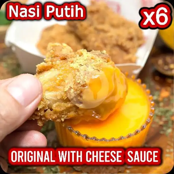 Cheese Sauce x6 + Nasi Putih | Wings Street Kukusan ala Chef Rama