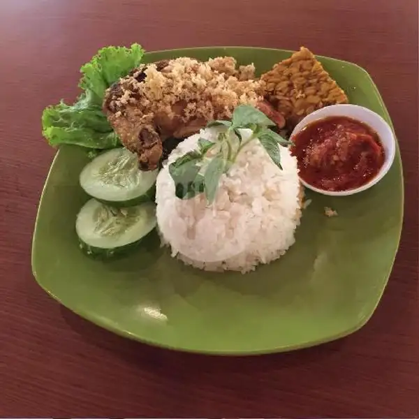 NASI AYAM MINI GOR KREMES+ TEMPE+ TERONG | Ayam Geprek Bang Cimeng, Sukun