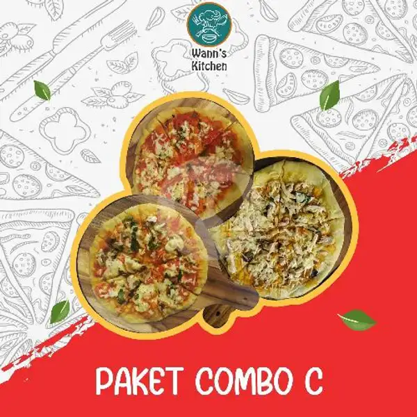 PAKET COMBO C (Larg Chicken Pizza, Larg Alapunci Pizza, Larg Margherita Pizza) | Wann's kitchen