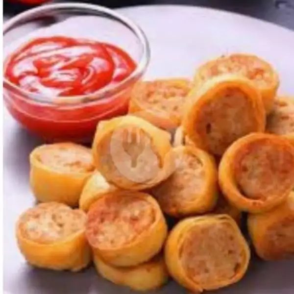 Bento Egg Chicken Roll With Sauce Tomato | Popcorn Chicken Alya & Cireng Isi & Cireng Crispy, Kebonagung
