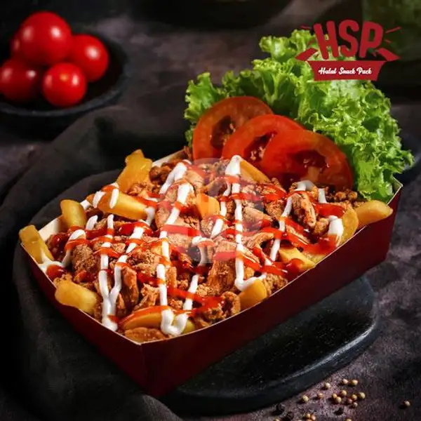 HSP Chicken with Fries (Reguler) | HSP (Halal Snack Pack)