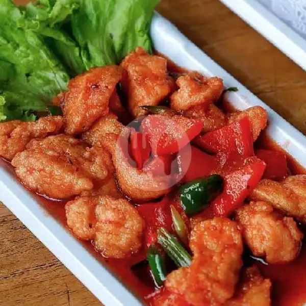Chicken Karage Sauce Padang + Nasi | Korean Delive