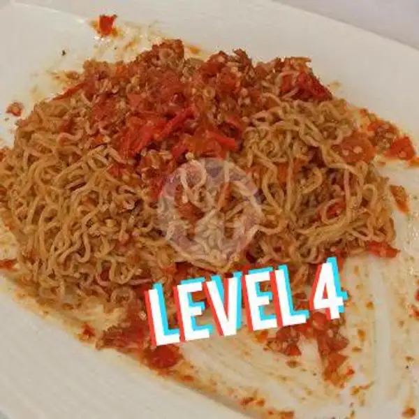 Indomie Goreng Rawit Hot Level 4 | Pisang Bakar IJ Kuliner, Padurenan