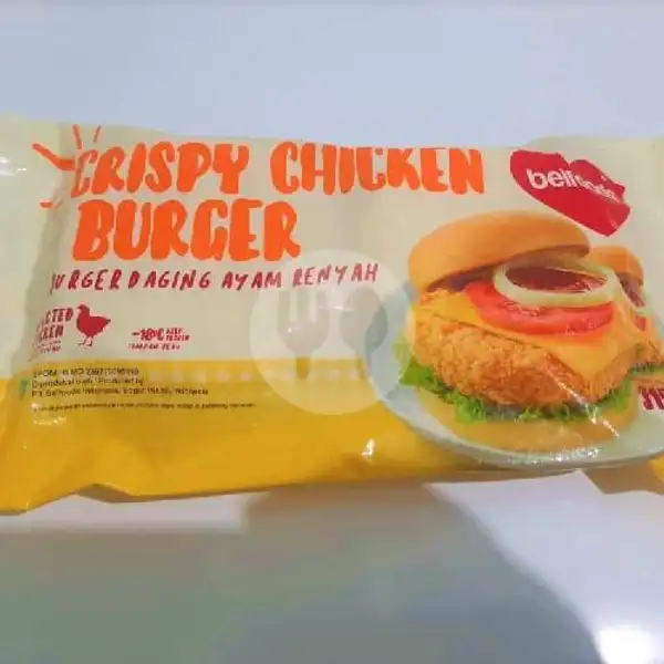 Crispy Chicken Burger Belfoods 315 gr Isi 6 | Nopi Frozen Food