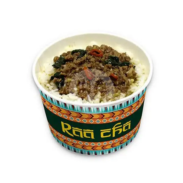 Thai Beef Basil With Rice | Raa Cha Suki & BBQ, TSM Bandung