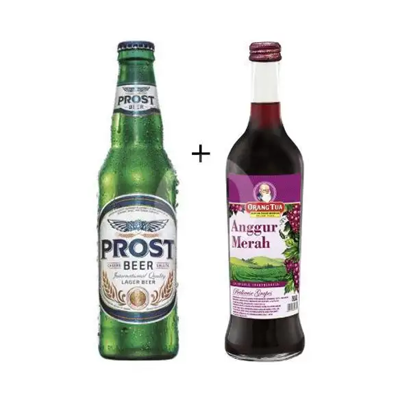 Prost Beer 620ml + Anggur Merah 620ml | Loka Drink Amer - Arak - Beer , Cokroaminoto