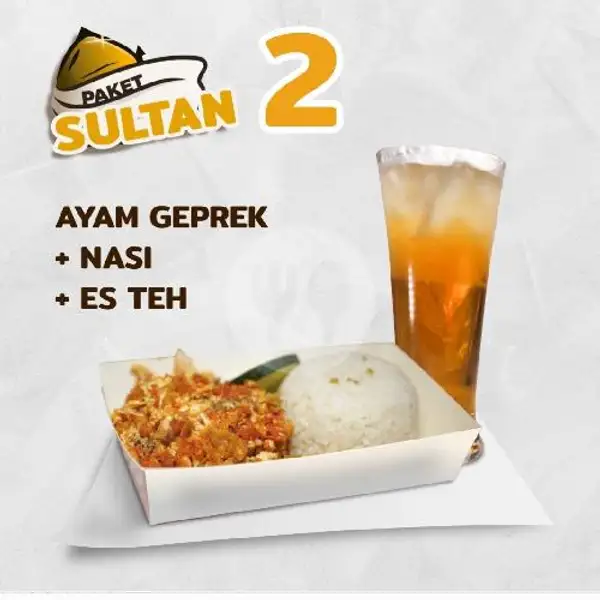Paket Sultan 2 | Sultan Ayam Geprek (Ayam Geprek & Ayam Krispi), Talasalapang