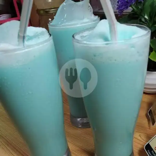 Pop Ice Vanilla Blue | Geprek Rumahan, Denpasar