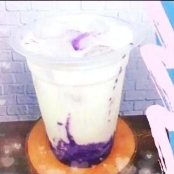 Es Taro milk rileks.. | Kedai Kopi dan Makanan, Singosari