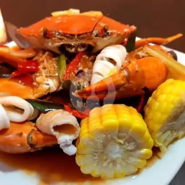Kepiting Single Tajir | Seafood Baba Kemal Kepiting Udang Cumi Kerang Asam Manis, Denpasar